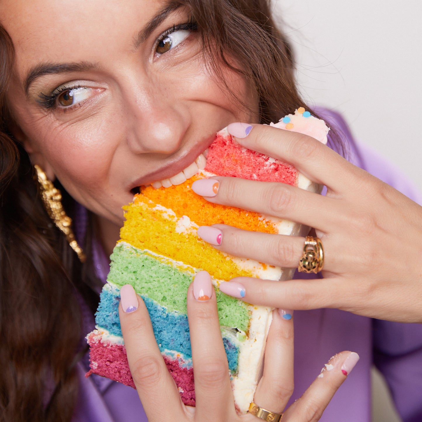 Lizzy van der ligt x maniac 3 gellak sticker sheets colourful Jagger hand cake