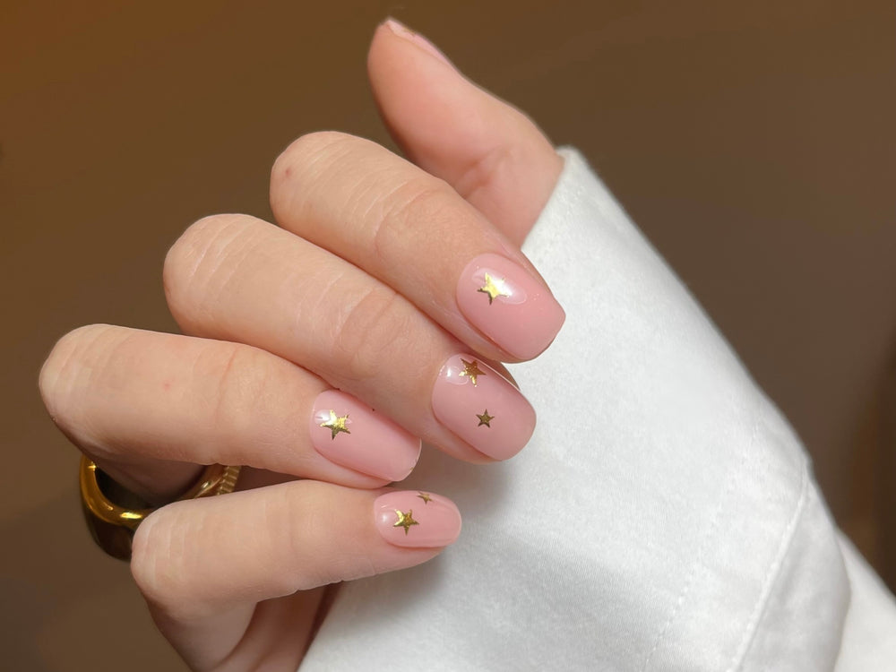 Golden Star by Anouk Nijs Maniac Nails gellak stickers Manicure Gold