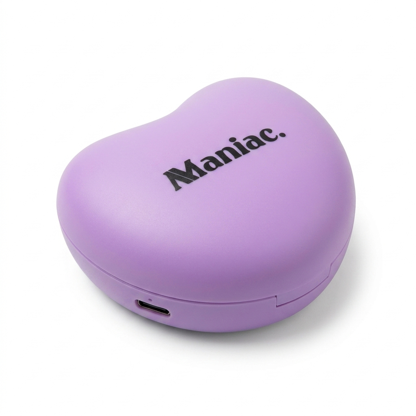 Rechargeable LED Nail Lamp by Maniac Nails at an angle, with the USB-C charging port visible