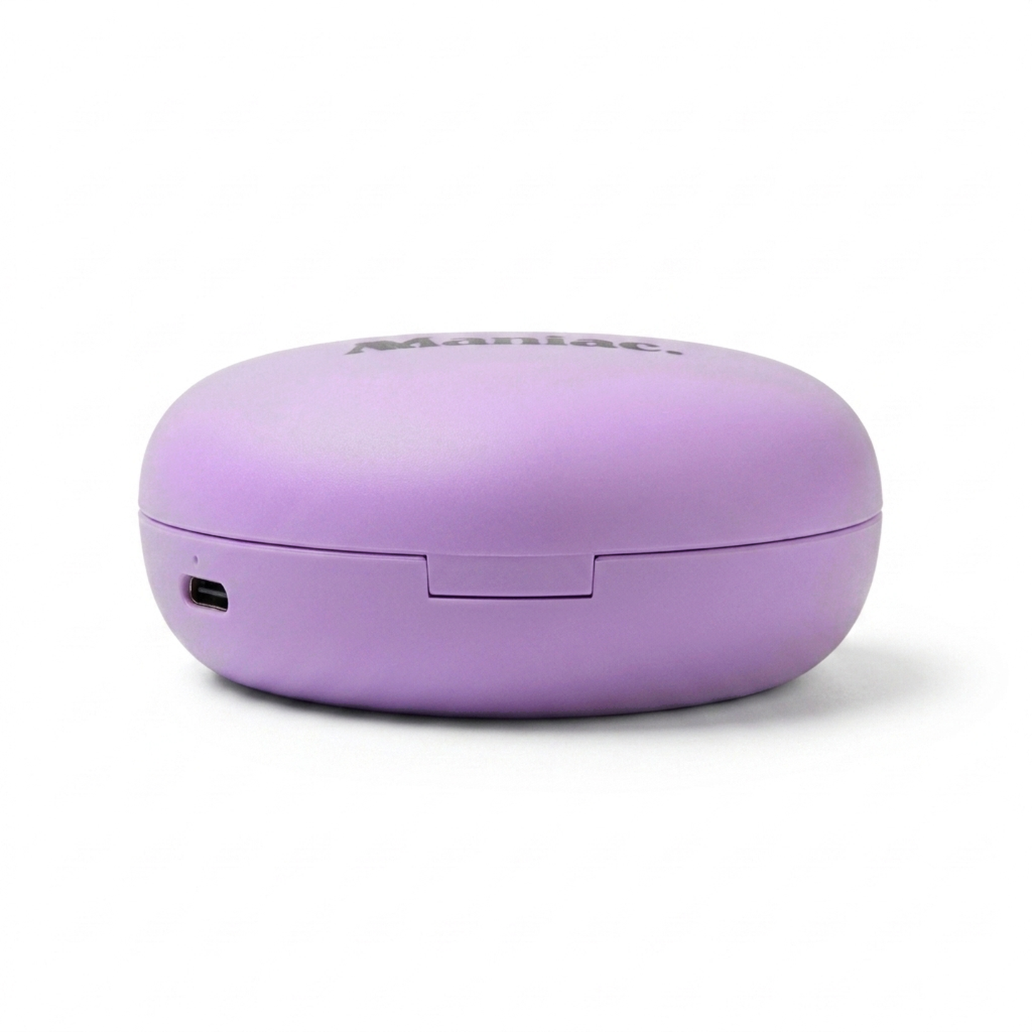 Rechargeable LED Nail Lamp by Maniac Nails from the side, compact heart shaped lamp for curing gel nail stickers