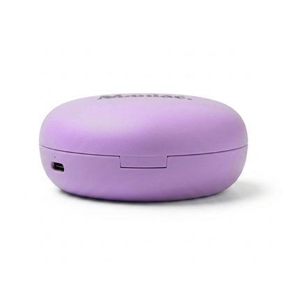 Rechargeable LED Nail Lamp by Maniac Nails from the side, compact heart shaped lamp for curing gel nail stickers