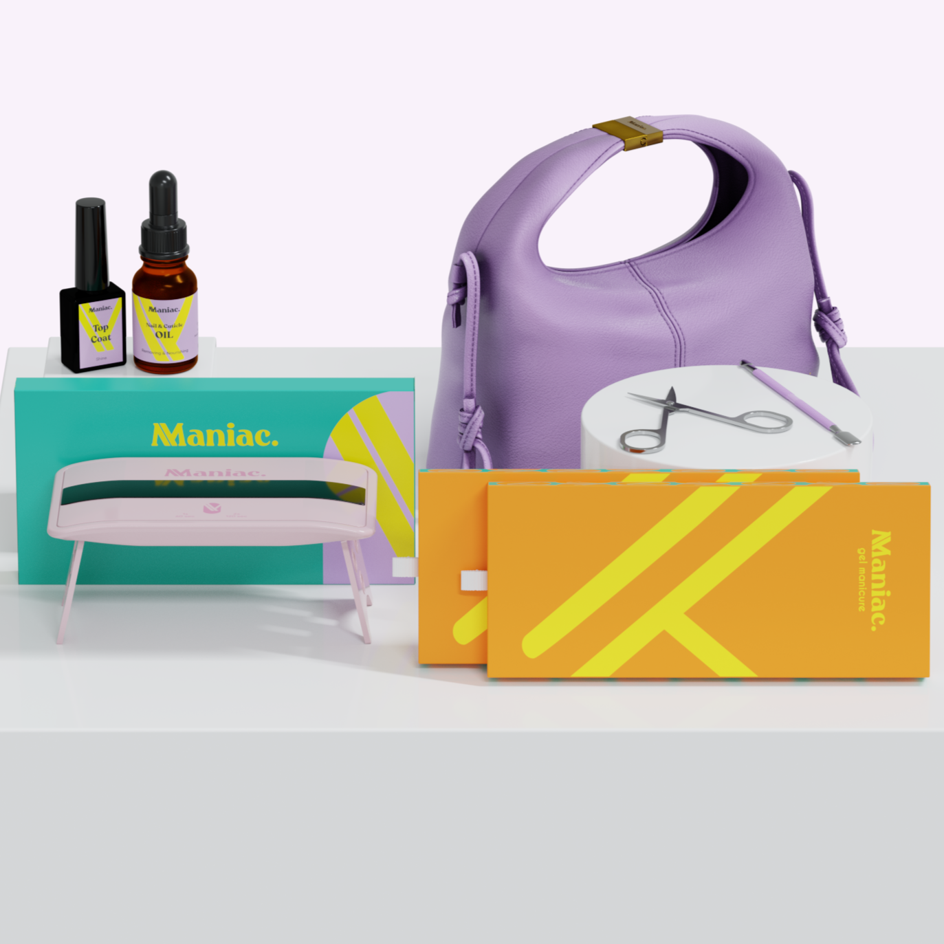 Maniac Nails Pedicure starterset met 2 designs naar keuze