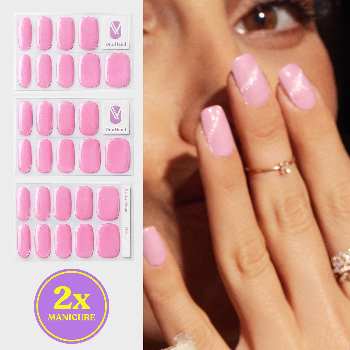Mokum by Anna Nooshin gellak stickers voor 2 manicures, stickervellen en resultaat op de nagels | Maniac Nails