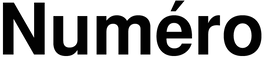 Logo van Numéro magazine