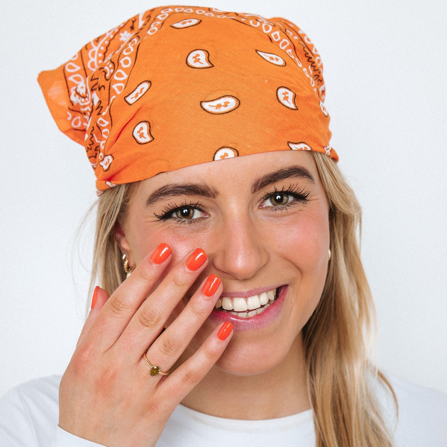 Olympia Orange Maniac Nails Gellak Stickers Orange Scarf Kingsday Manicure