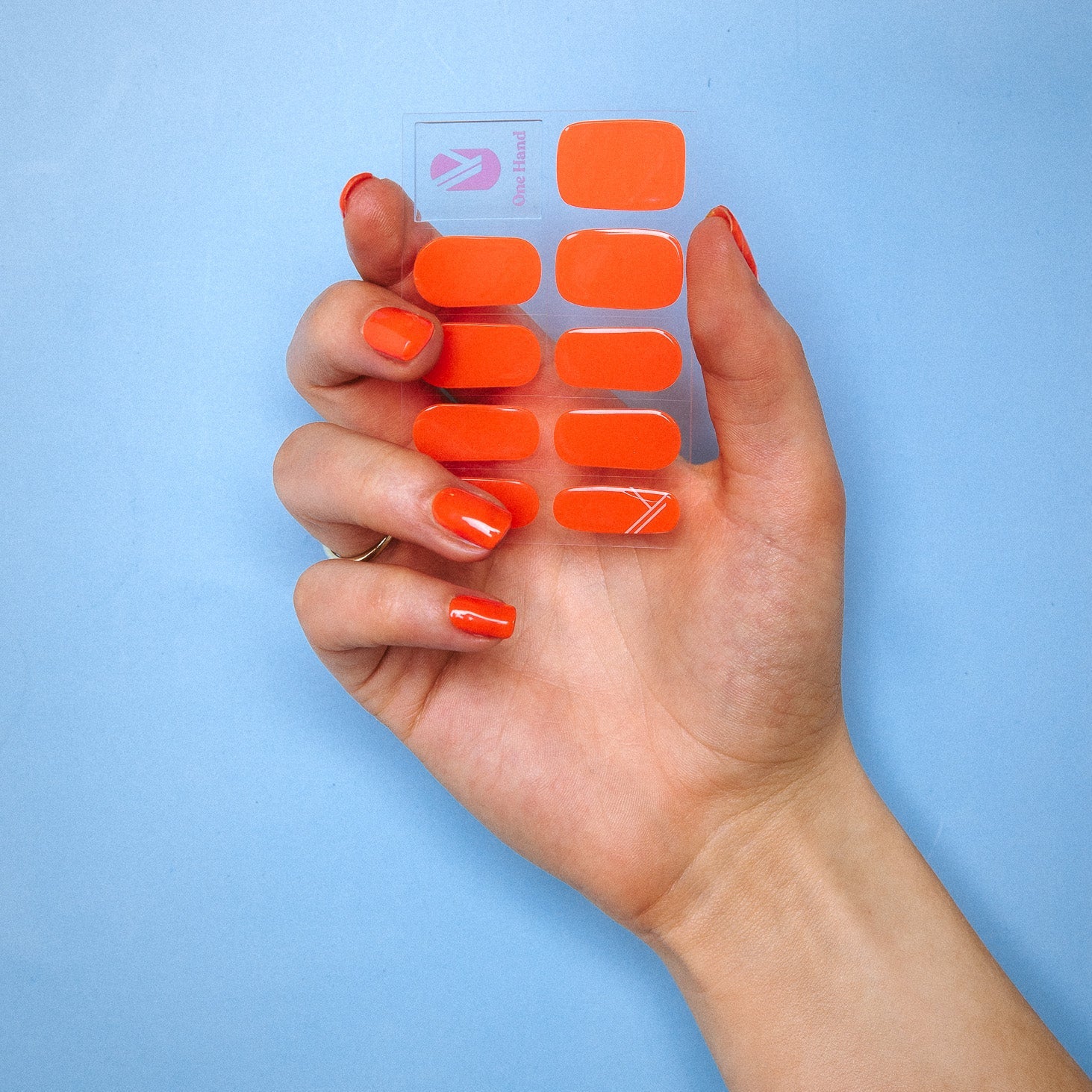 Olympia Orange Maniac Nails Gellak Stickers 1 Sheet Kingsday 