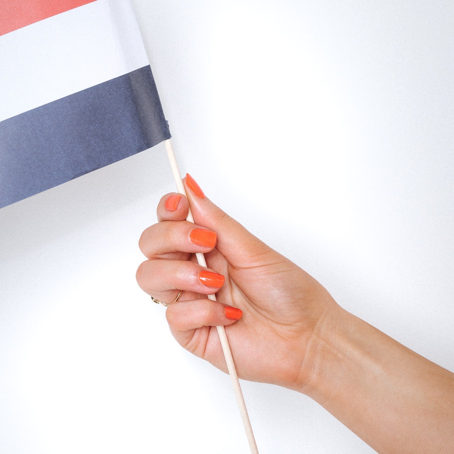 Olympia Orange Maniac Nails Gellak Stickers Dutch Flag Gold Ring