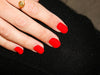 Robin red maniac nails manicure gellak sticker solid red