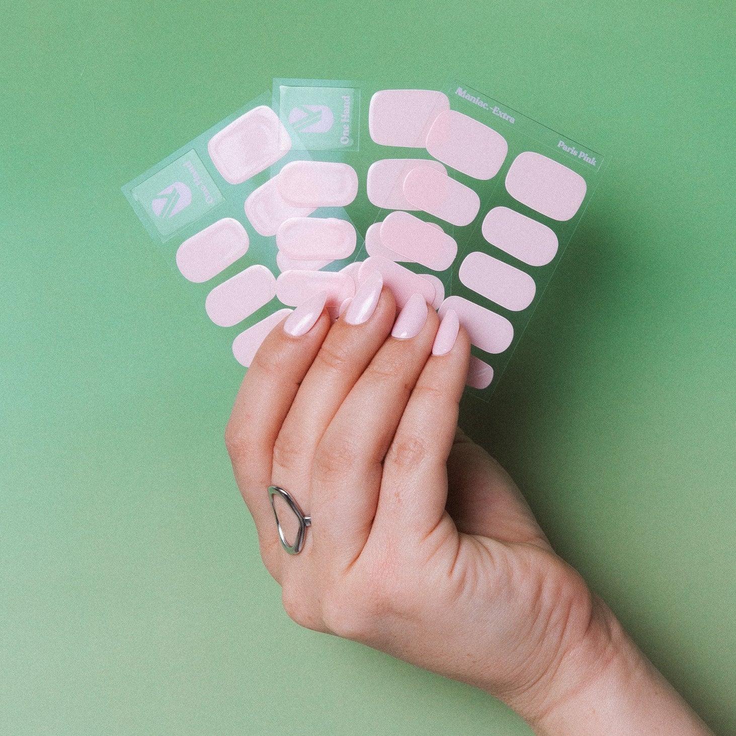 Paris Pink roze nagels sheets ring