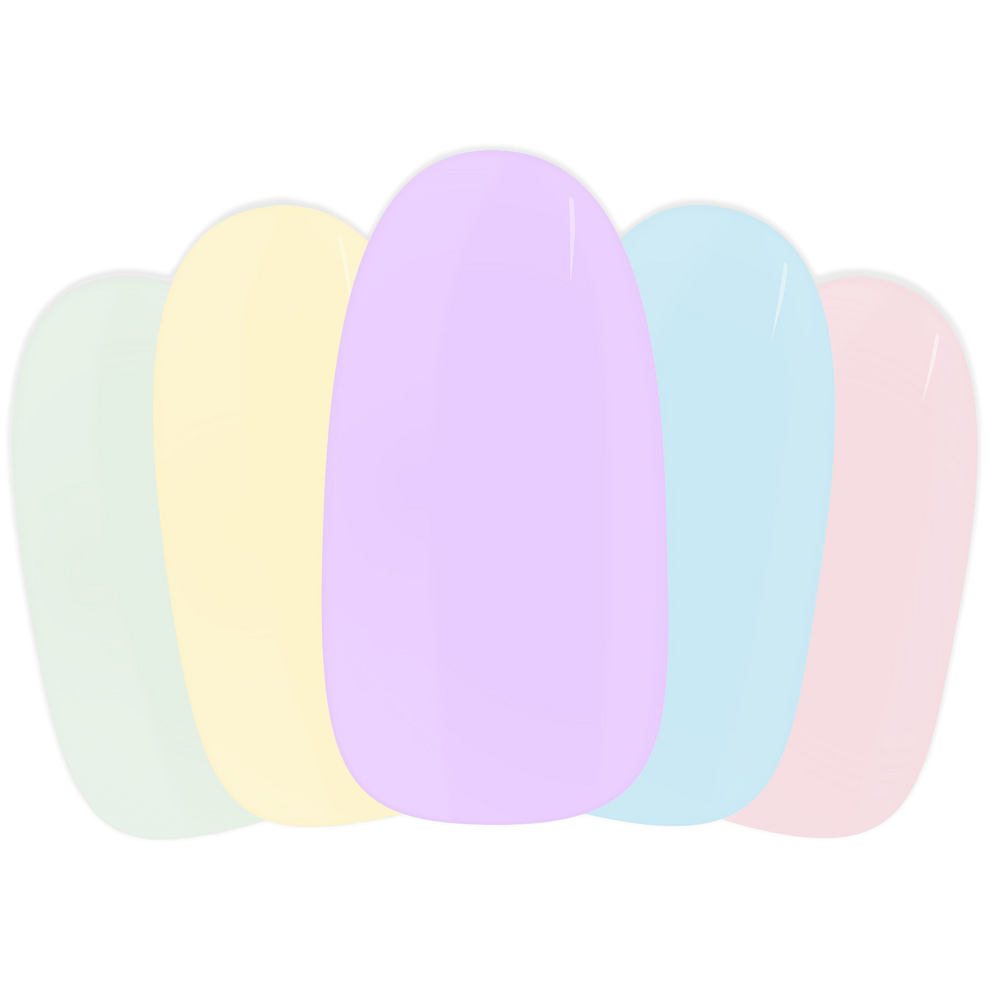 Pastel Rainbow Maniac manicure nail wraps