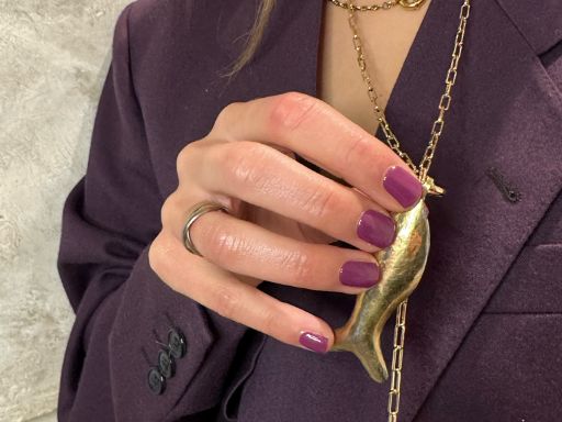 Paulette Purple Maniac Nails Diep Paarse Gellak Sticker Manicure  ketting
