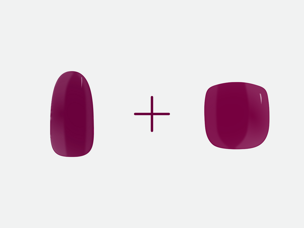 Paulette Purple Maniac Nails Diep Paarse Gellak Sticker Manicure en pedicure gellak sticker