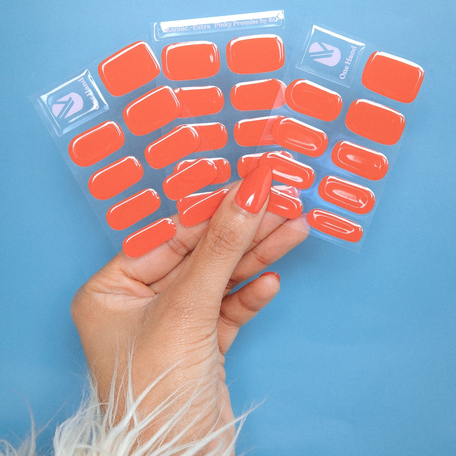 Pinky Promise by &C Maniac Nails Manicure Gellak Stickers 3 Sheets Fur Coat 
