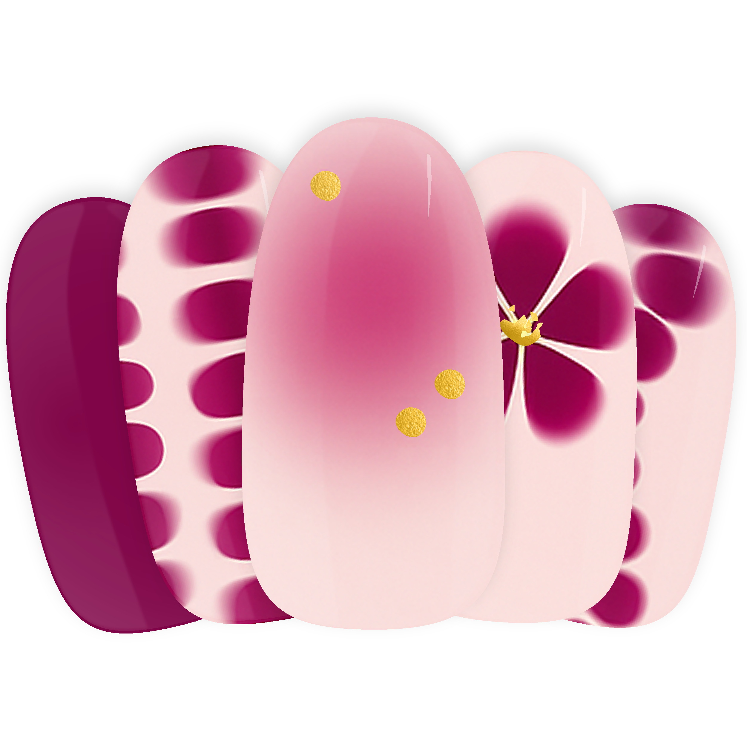 Pop It Maniac Nails gellak stickers Manicure Purple Pink