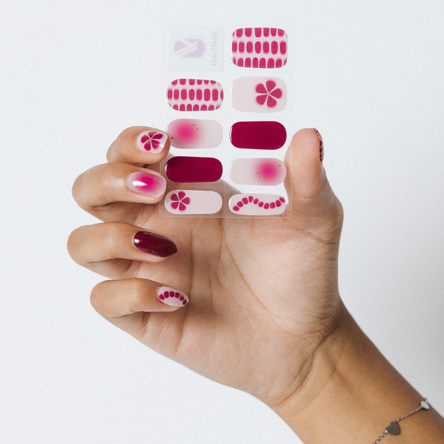Pop It Maniac Nails gellak stickers Manicure Purple Pink sheet