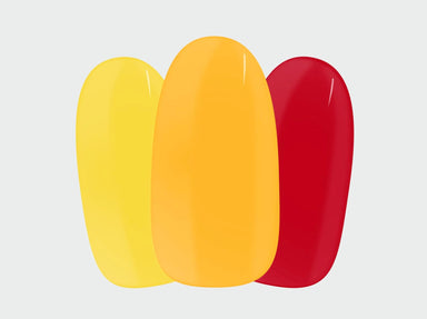 Rocketpower by Geraldine Kemper Maniac Nails gellak stickers manicure yellow red Nailart