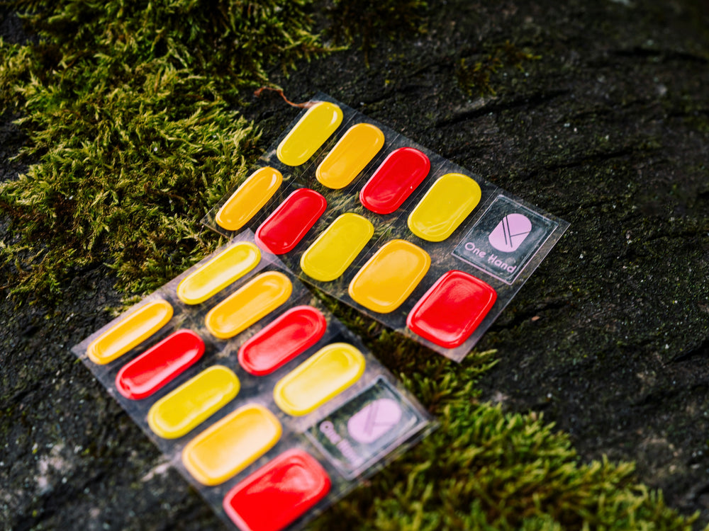 Rocketpower by Geraldine Kemper Maniac Nails gellak stickers manicure yellow red Nailart Sheet