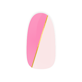 Rose Melt Maniac gellak stickers Manicure pink gold
