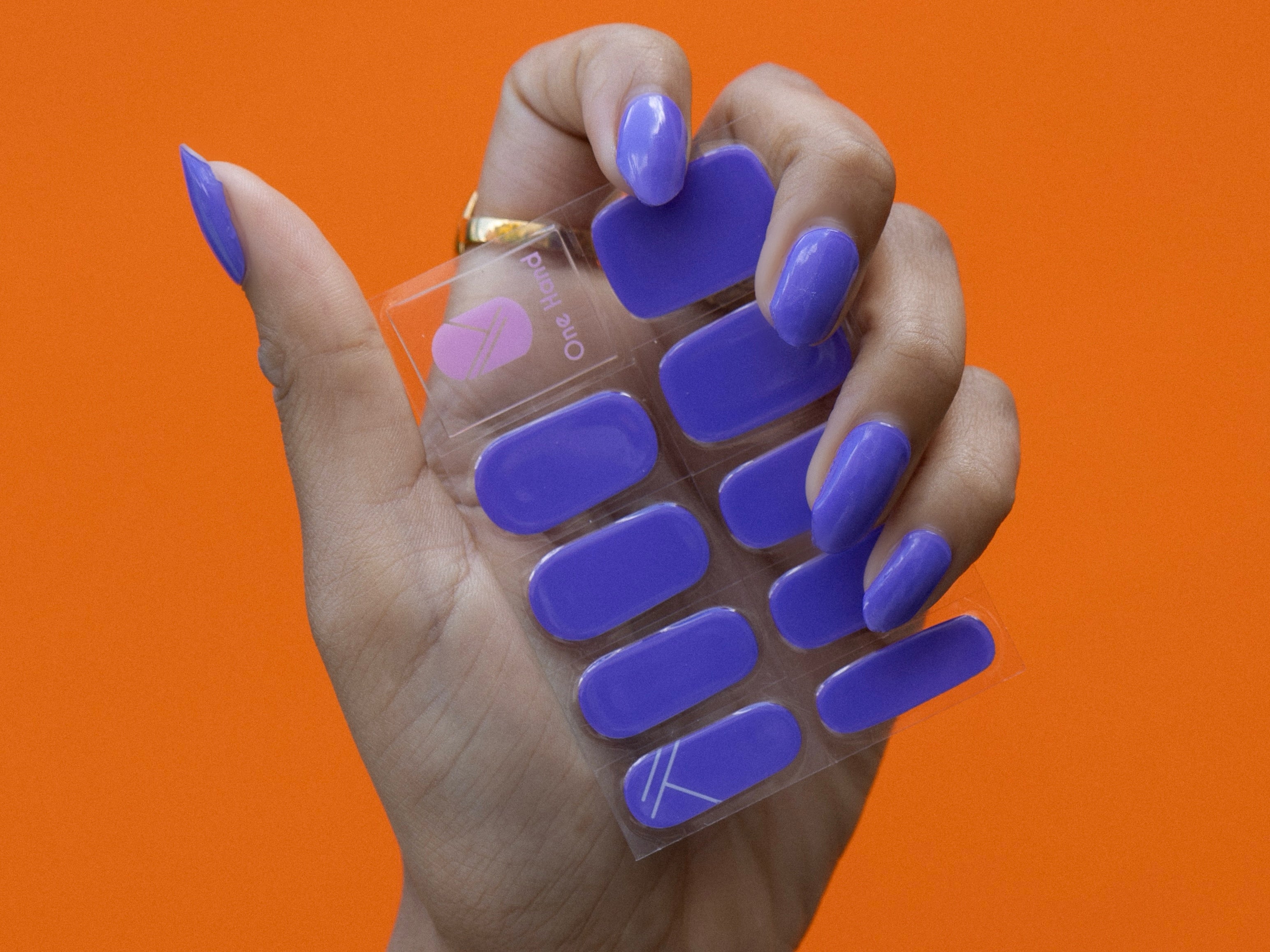 Smurfenijs Maniac gellak stickers Manicure solid Purple sheet