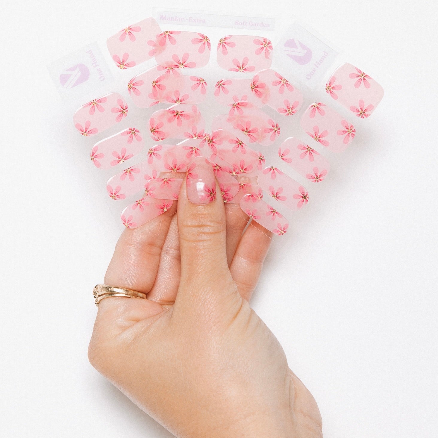 Soft Garden Maniac gellak stickers Manicure Pink sheets