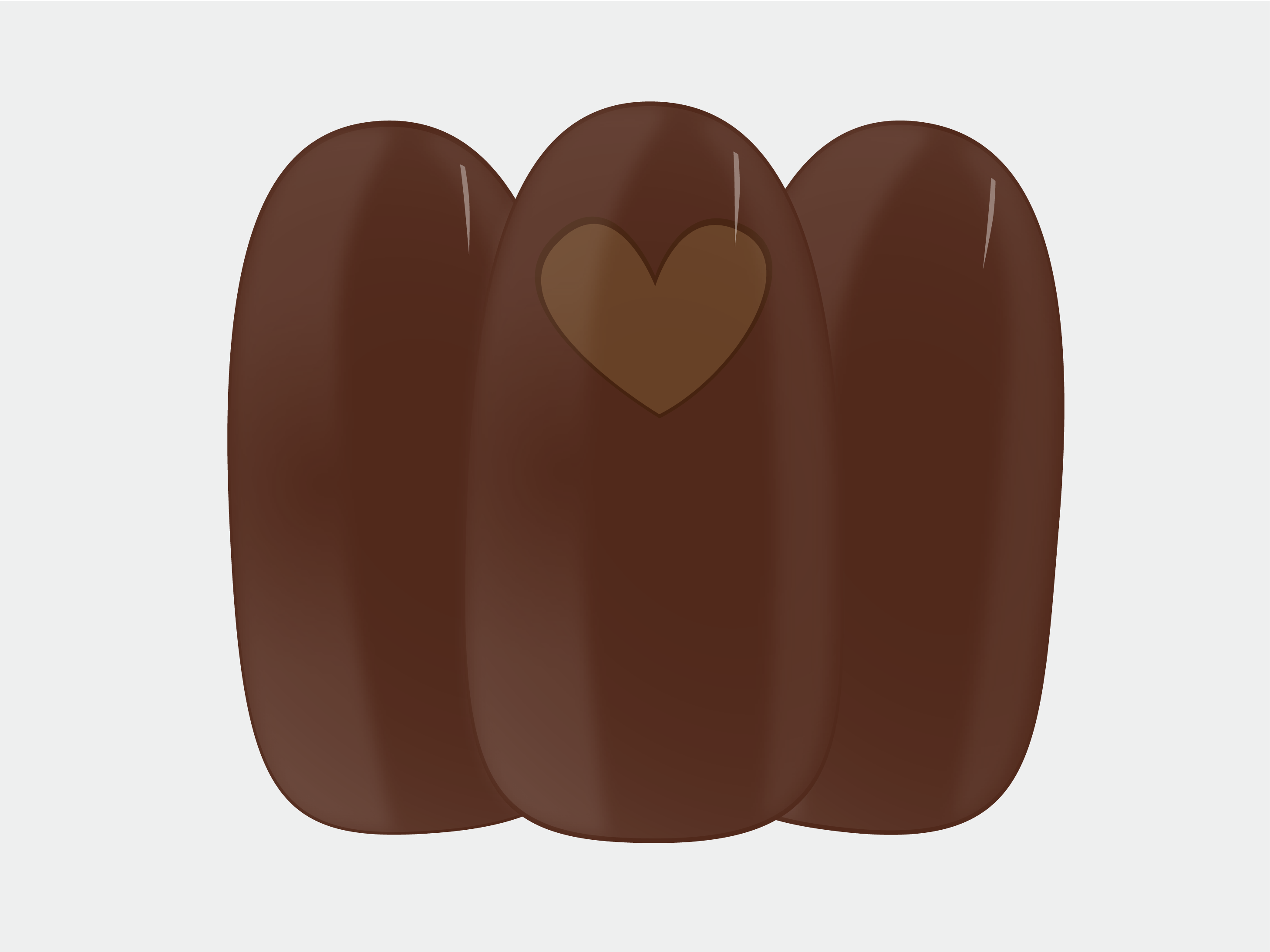 Caramel Latte Stephsa Maniac Nails Manicure Chocolate Brown Produt Image Heart Nail Art