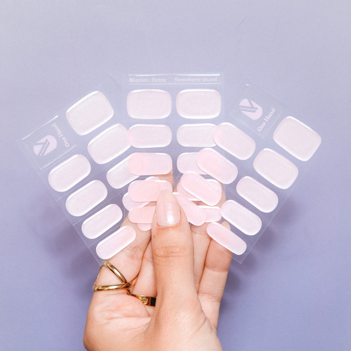 Strawberry Glaze nail sticker sheets by Maniac Nails, easy salon quality gel nails at home