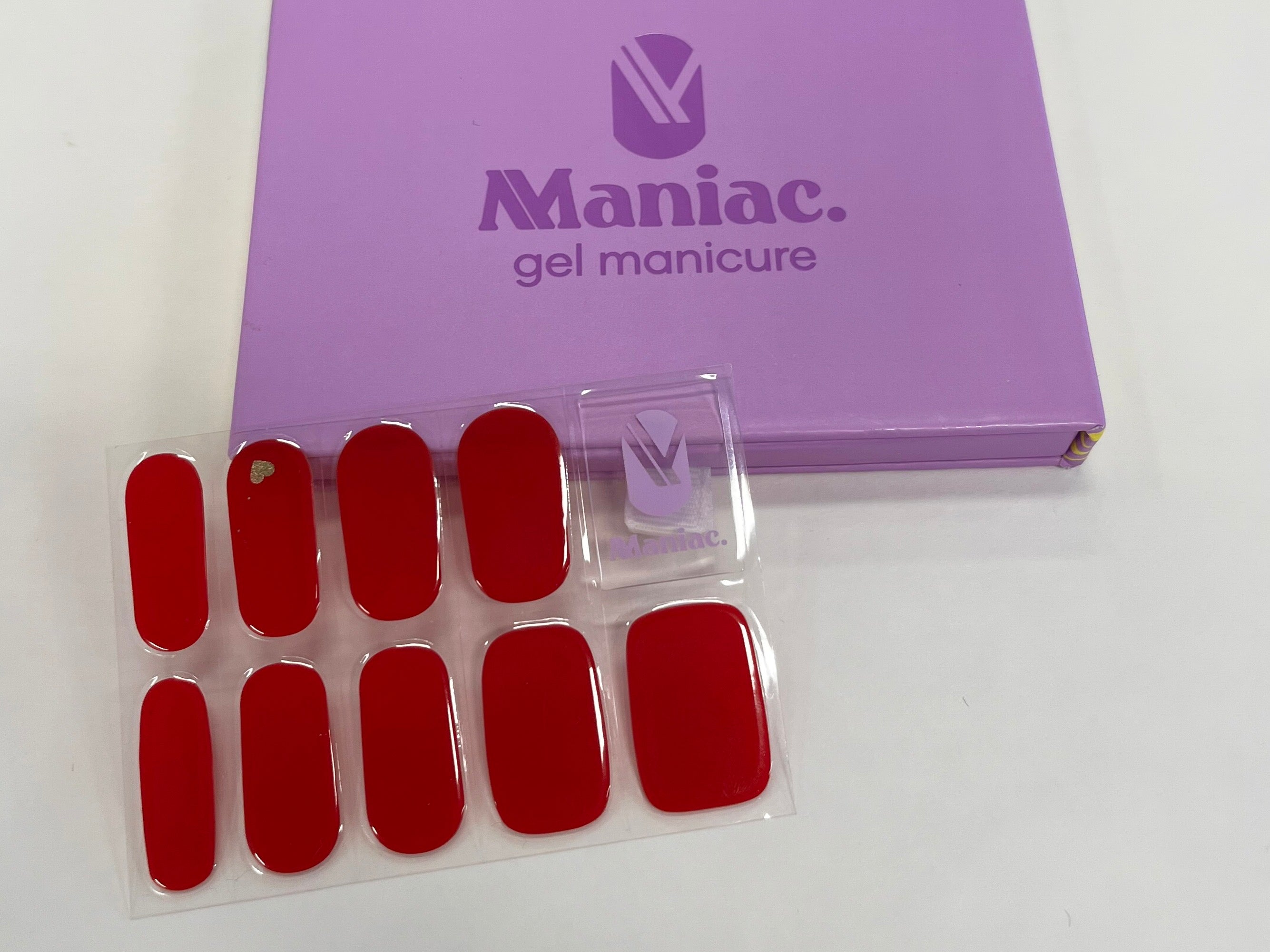 The Love Issue by JAN Maniac Nails gellak stickers Manicure Red sheet