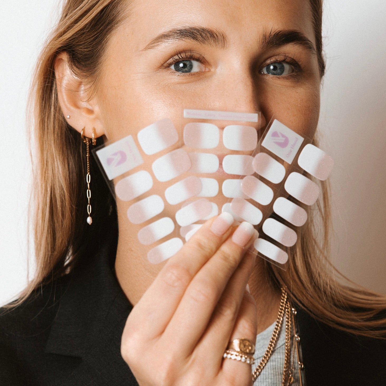 Timeless French Maniac Nails gellak stickers Manicure sparkle Neutral sheets