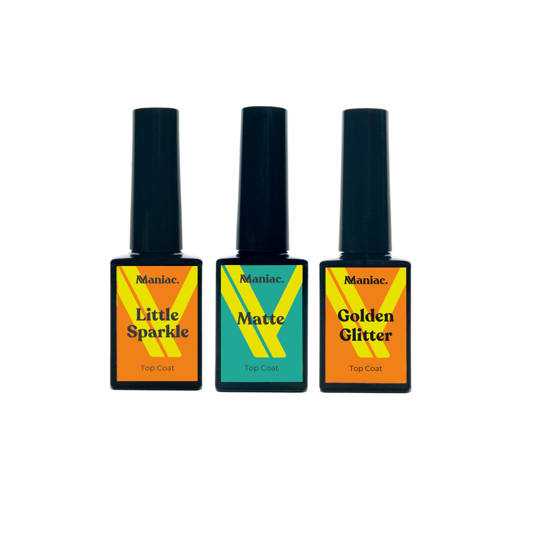 Top Coat bundel little sparkle matte golden glitter