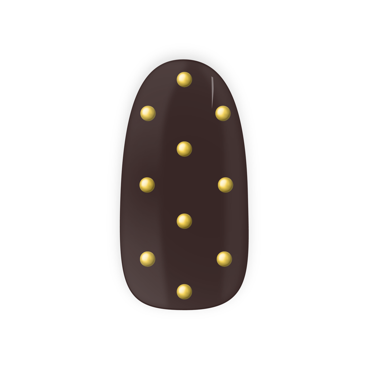 Twisted Polka by Carolien Spoor Maniac Nails brown gold