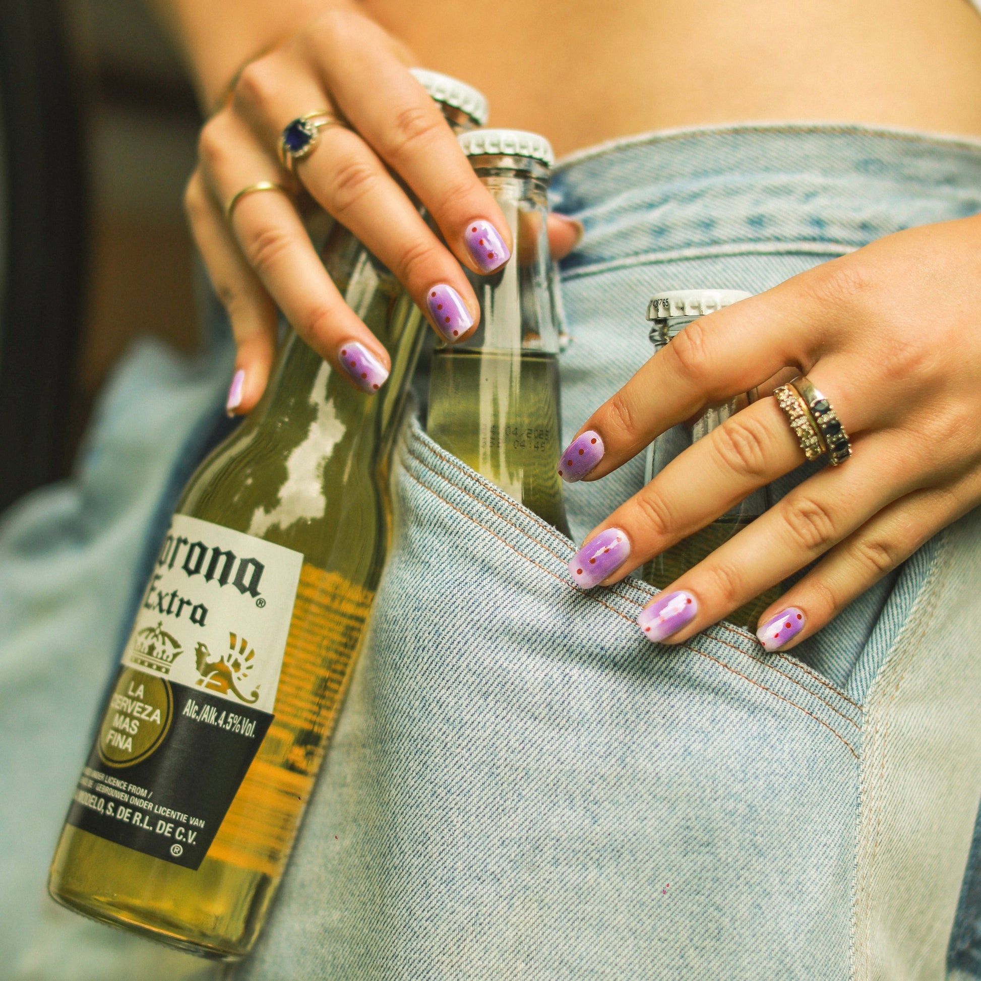 Watermelon by Geraldine Kemper Maniac Nails gellak stickers Manicure Nail Art Purple corona bier