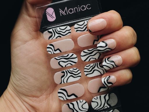 Zebra Maniac Nails Gellak Sticker Zebra Nail Art Manicure sheet