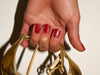 Galaxy Maniac Nails gellak sticker Manicure Nail Art Red golden heels