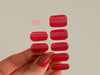 Galaxy Maniac Nails gellak sticker Manicure Nail Art Red glas sheet 