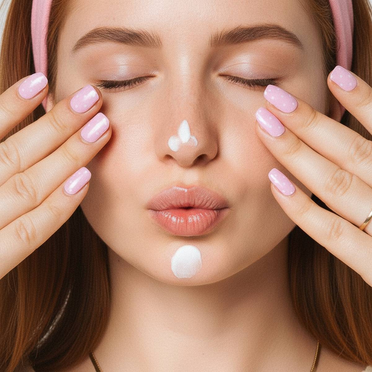 Gel Nail Wraps skincare model