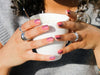 Get along Maniac Nails gellak stickers Nail Art Manicure Pink Purple coffee