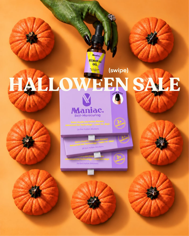 Last chance to get your Halloween treat! 🧙‍♀️🎃🦇
ㅤ
It’s the final day of the sale: order 3 designs and get a FREE Removal Oil. Don’t miss out!
👻💀🕸️🕷️🧟‍♀️🧹⚰️