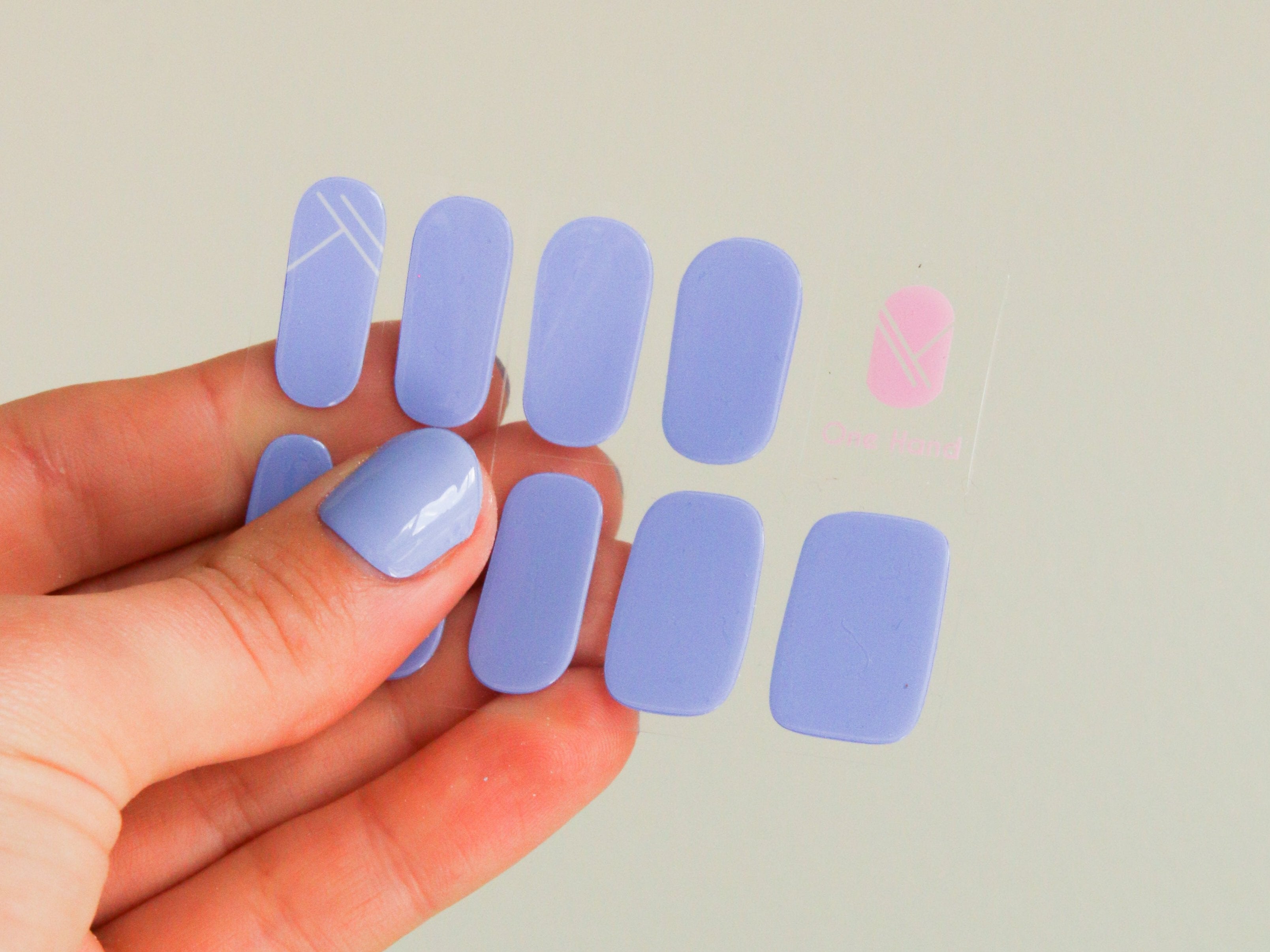 Pepito Purple Maniac Nails gellak stickers Manicure Solid Purple Blue sheet