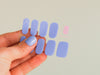 Pepito Purple Maniac Nails gellak stickers Manicure Solid Purple Blue sheet
