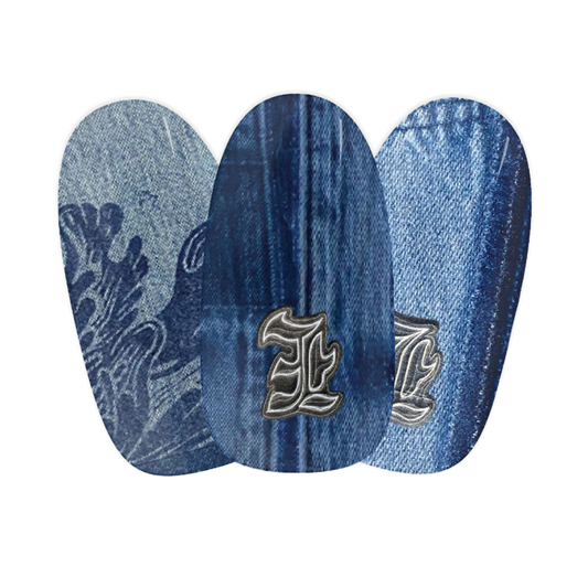 reserve boy denim maniac nails gelstickers nail art