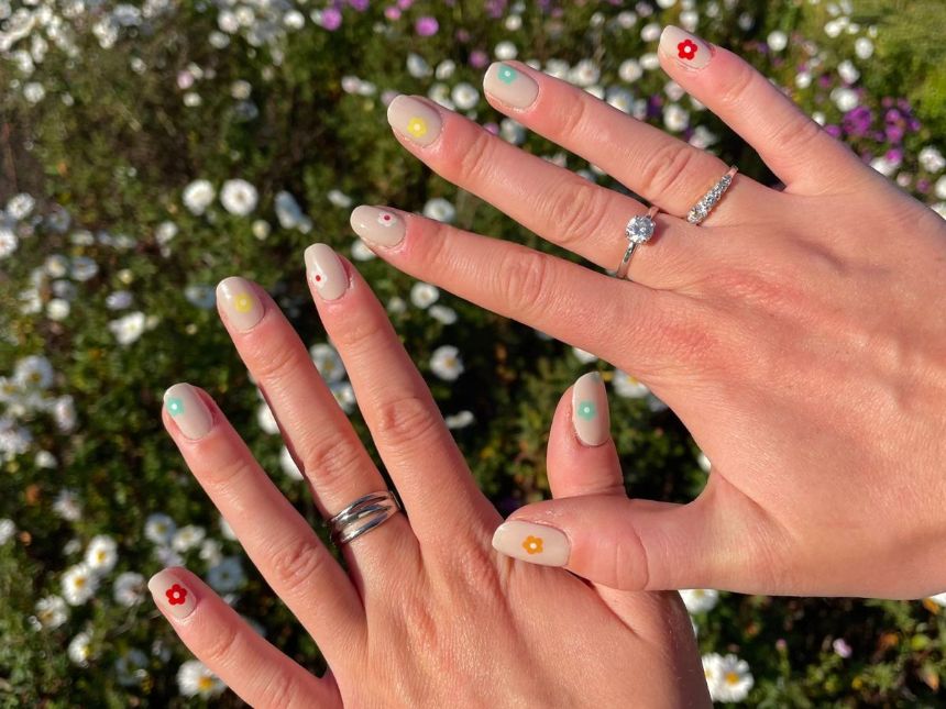 Bouquet Maniac gellak stickers bloemetjes